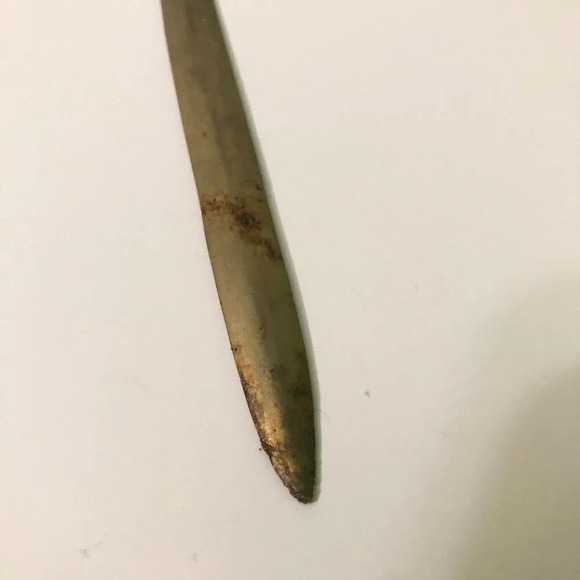 Vintage Brass Canadian Maple Leaf Letter Opener 7.5 Inch Long - Picture 10 of 14